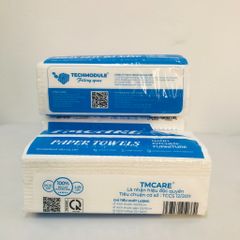 Combo 20 gói Khăn giấy lau tay đa năng TMCARE Premium Xanh, 100% bột giấy nguyên sinh - 100 tờ - vệ sinh sau và trong bữa ăn