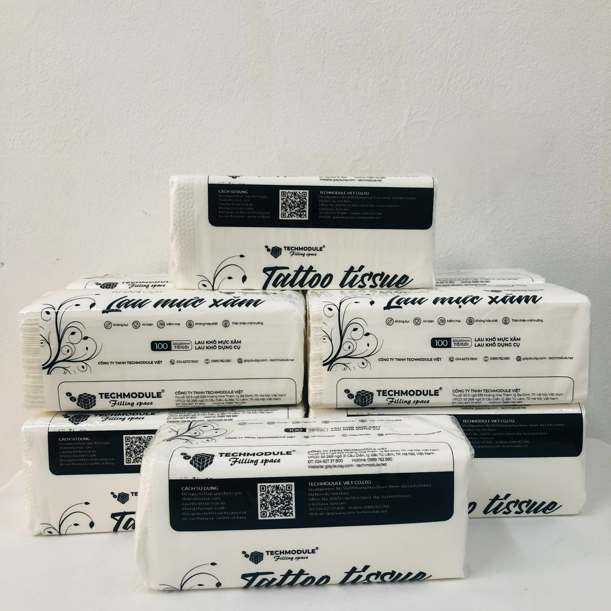 Khăn Giấy Lau Mực Xăm Tattoo Techmodule