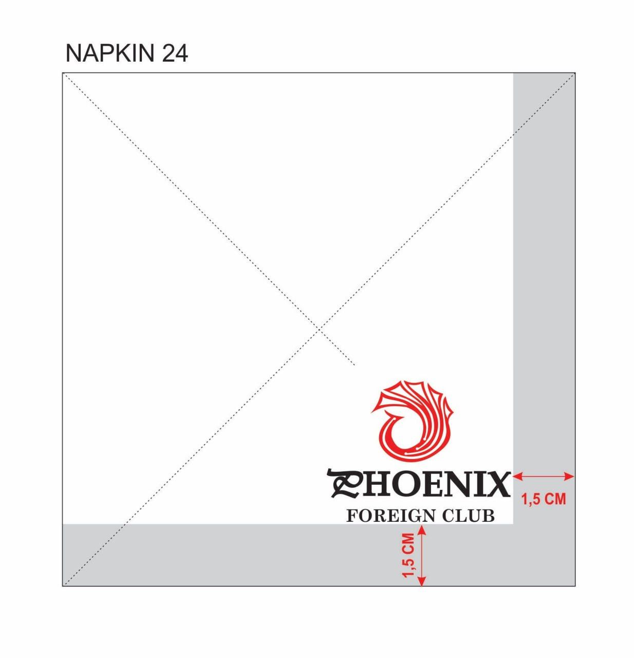 Khăn giấy ăn in logo PHOENIX 