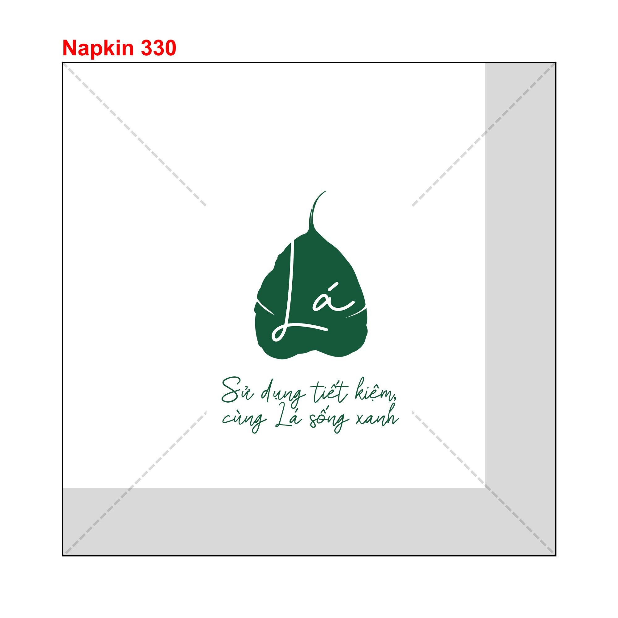 


																																														 Khăn giấy ăn in logo LÁ 