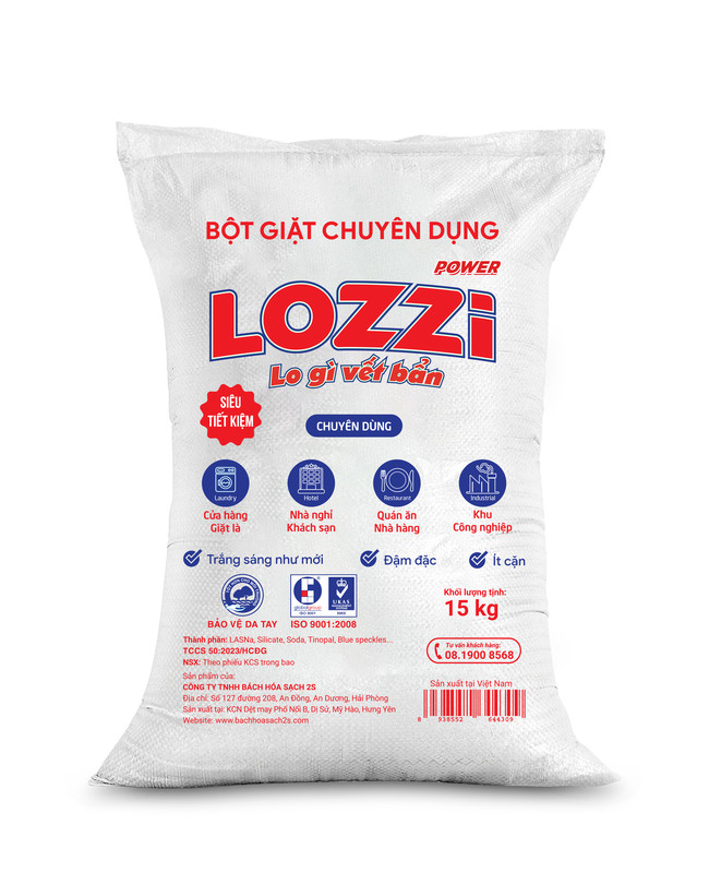 Bột giặt Lozzi 15kg