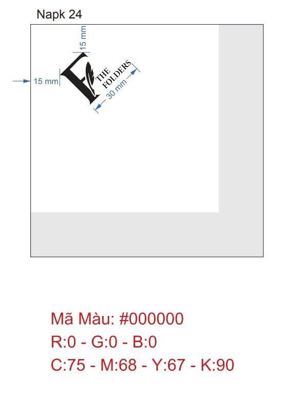 


																																														 Khăn giấy ăn in logo THE FOLDERS 