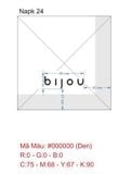 


																	 Khăn giấy ăn in logo BIJOU 