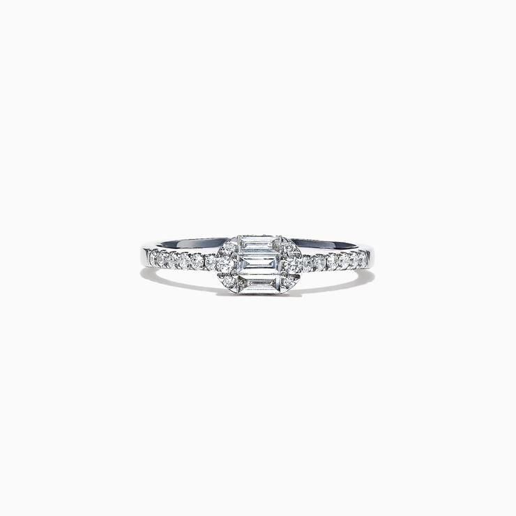  White Gold Diamond Solitaire Ring 