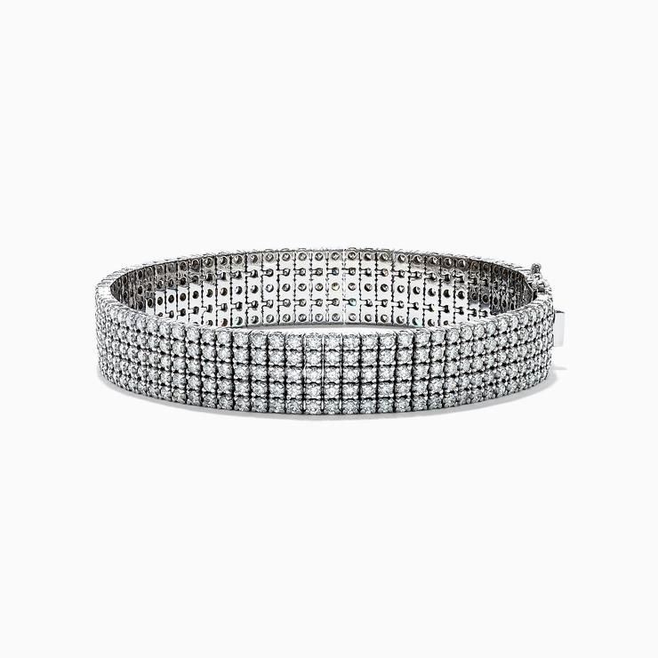  Diamond Wide Band Bracelet 