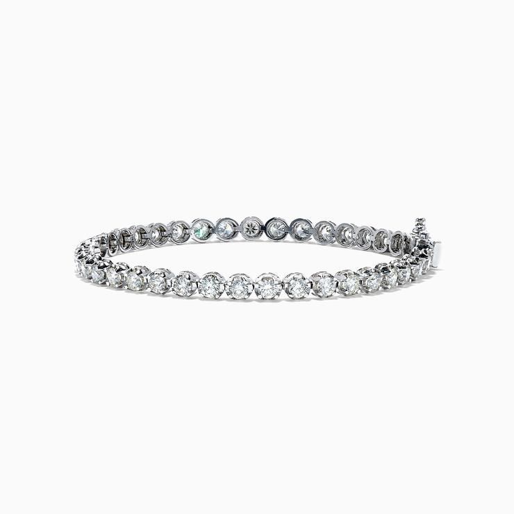  Diamond Wide Band Bracelet 