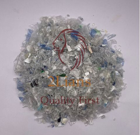  PET Bottle flakes hot washed Clear and Mixed colors 