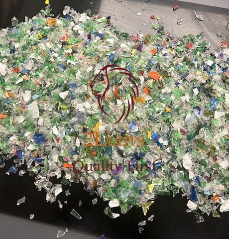  PET Bottle Flakes mixed colors 
