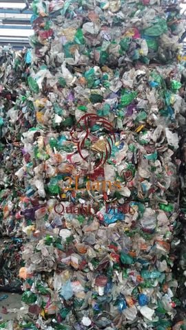  PET  Bottles on bales  Mixed color 