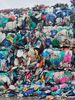 HDPE bottle on bales Mix colors