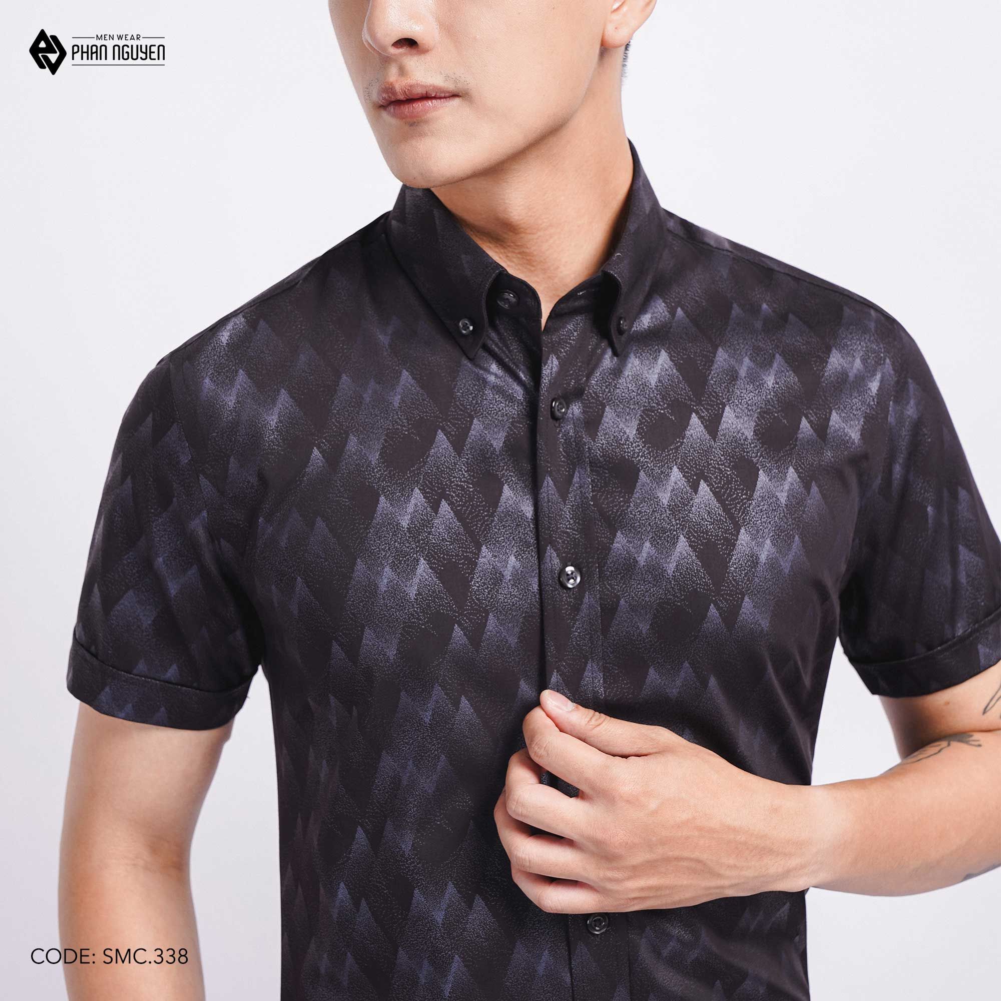 Áo sơ mi nam màu đen 100 cotton cao cấp giá chỉ với 295k  May10