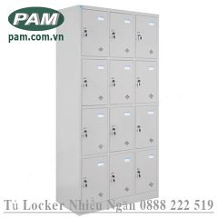 Tủ locker 12 ngăn 4 tầng 3 khoang