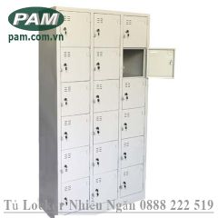 Tủ locker 18 ngăn 6 tầng 3 khoang