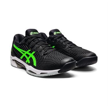 Giầy Tennis Asics Solution Speed FF 2 Black/Green Gecko 1041A182.003