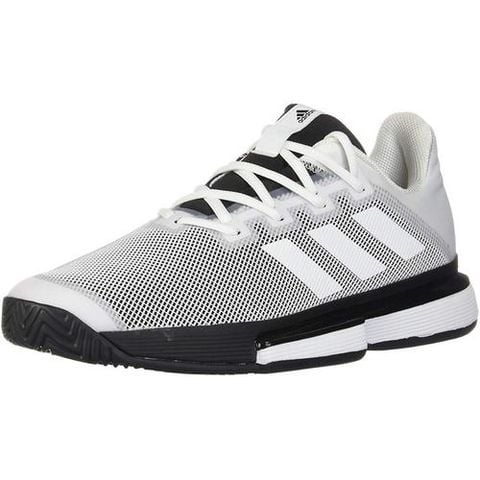 GIÀY TENNIS ADIDAS SOLEMATCH BOUNCE WHITE/BLACK G26602 – CĂNG VỢT TENNIS,  CĂNG VỢT CẦU LÔNG HẢI MAX SPORT