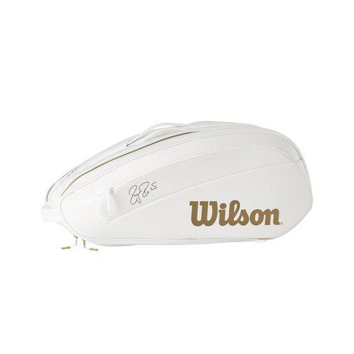 TÚI TENNIS WILSON FEDERER DNA 12 Pack White/Gold