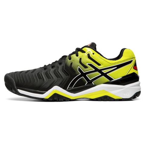 GIÀY TENNIS ASICS GEL RESOLUTION 7 Blk/Ye/Or (E701Y-003)