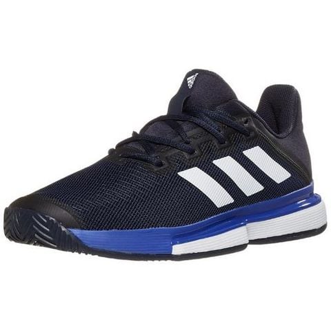 Giày tennis adidas soldmatch bounce black/blue EF2440