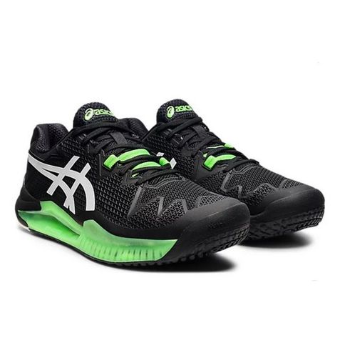 Giầy Tennis Asics Gel Resolution 8 Black/Green Gecko 1041A079.003