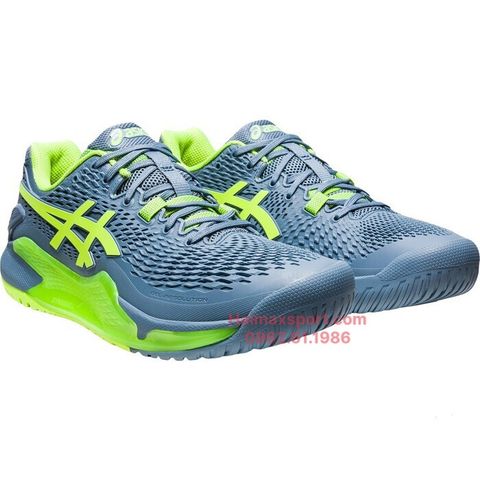 Giầy Tennis Asics Gel Resolution 9 Steel Blue/Hazard 1041A330.400