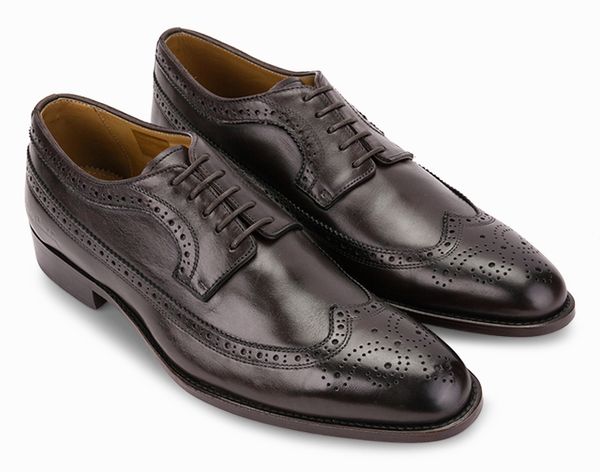 Giày Da Pierre Cardin Brown Brogue Derby - PCMFWLA001