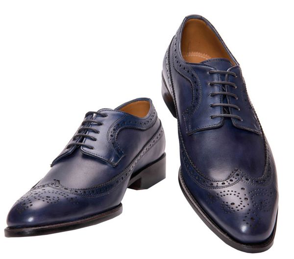 Giày Da Pierre Cardin Brown Brogue Derby - PCMFWLA001