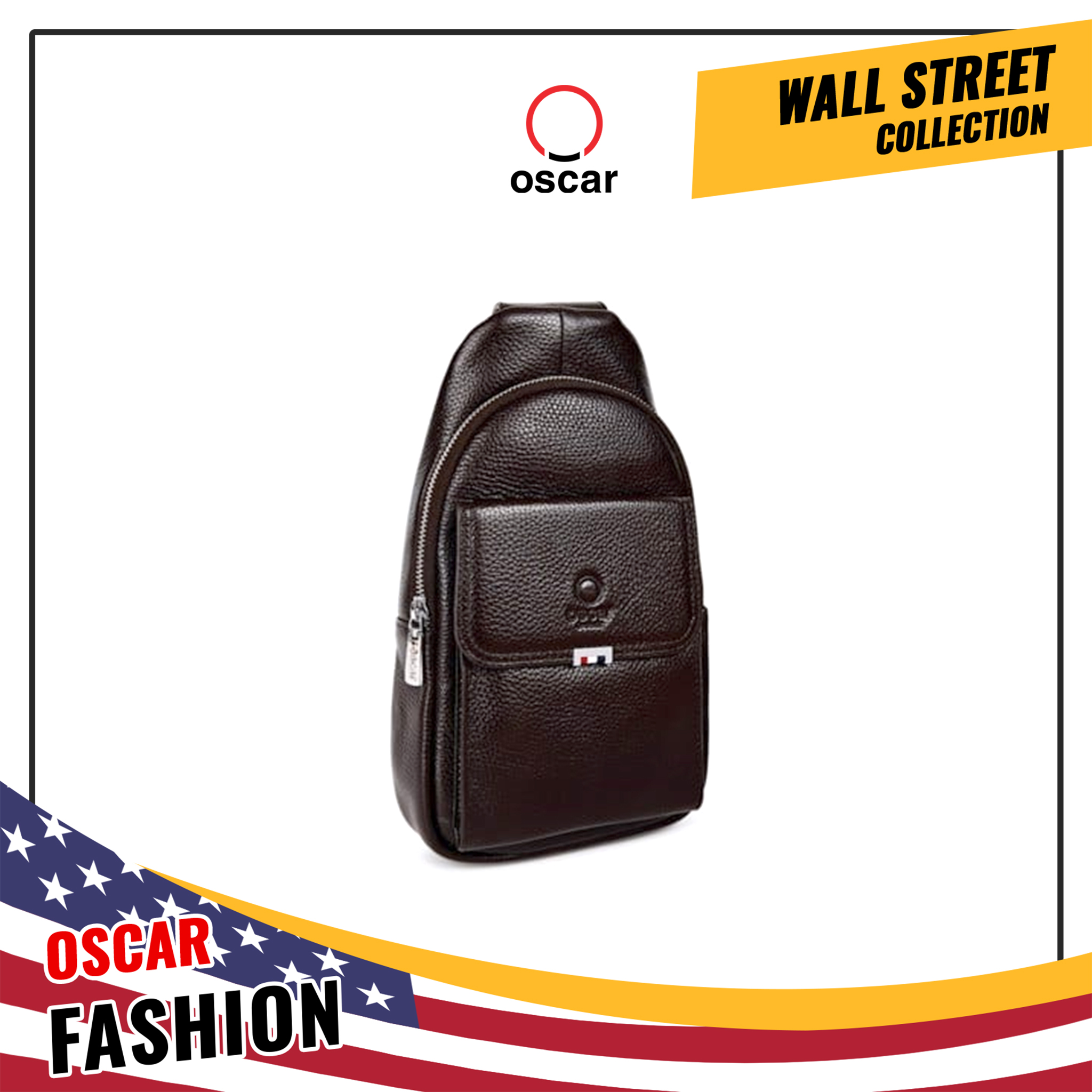 Túi Đeo Chéo Nam Coffee Oscar Fashion – OCMHBLLB 027
