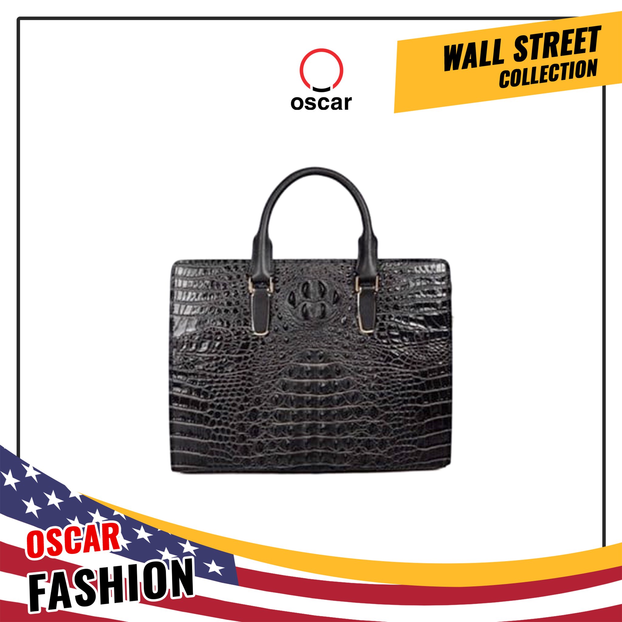 Túi Xách Nam Giả Vân Cá Sấu Oscar Fashion – OCMHBLLB 034
