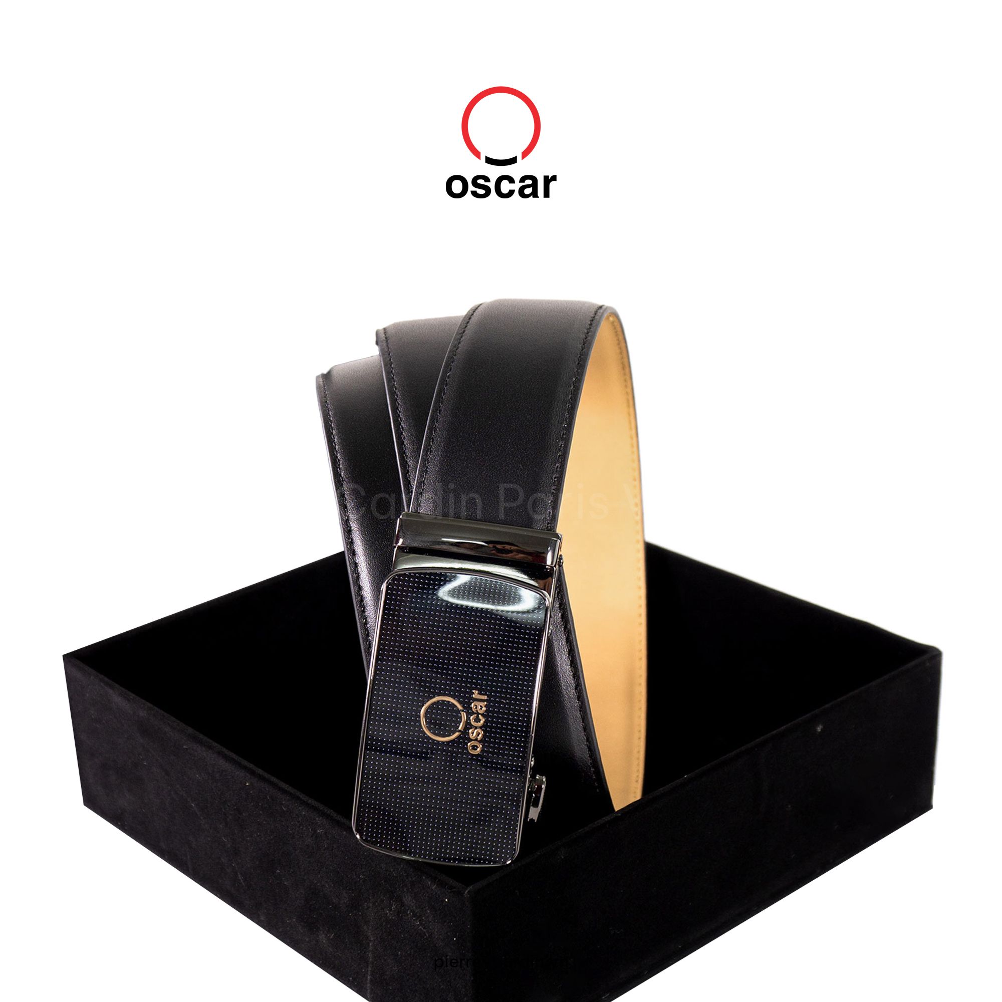 Pierre Cardin Paris Vietnam: Thắt Lưng Khóa Tự Động Oscar Fashion - OCMBLAI 038 (SILVER-BLACK)