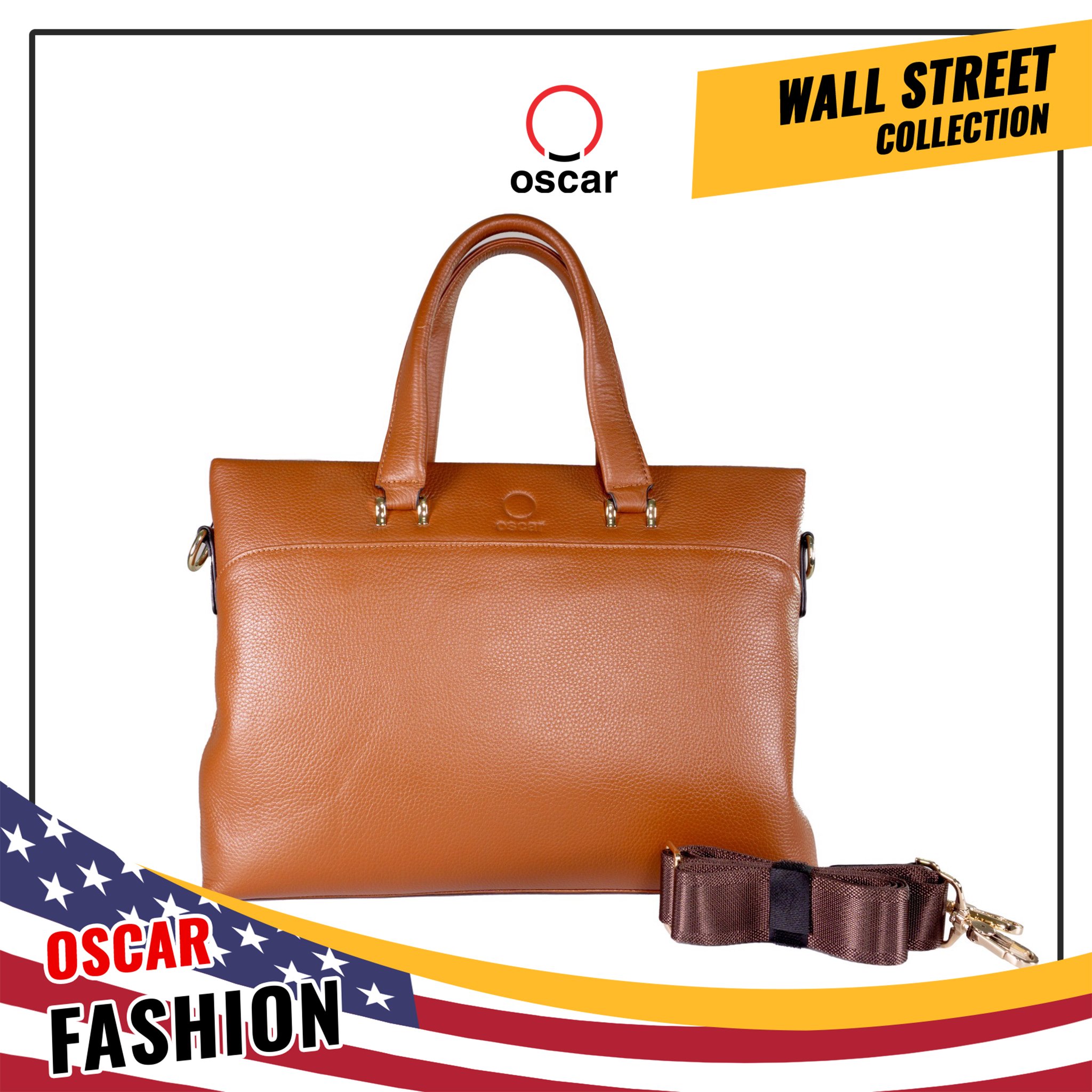Túi Xách Nam Cao Cấp Oscar Fashion – OCMHBLG 039 (COFFEE)