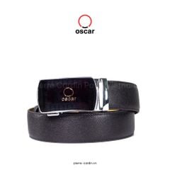 Thắt Lưng Da Bò Saffiano Oscar Fashion - OCMBLAI 043 (BLACK)