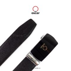 Thắt Lưng Da Bò Saffiano Oscar Fashion - OCMBLAI 043 (BLACK)