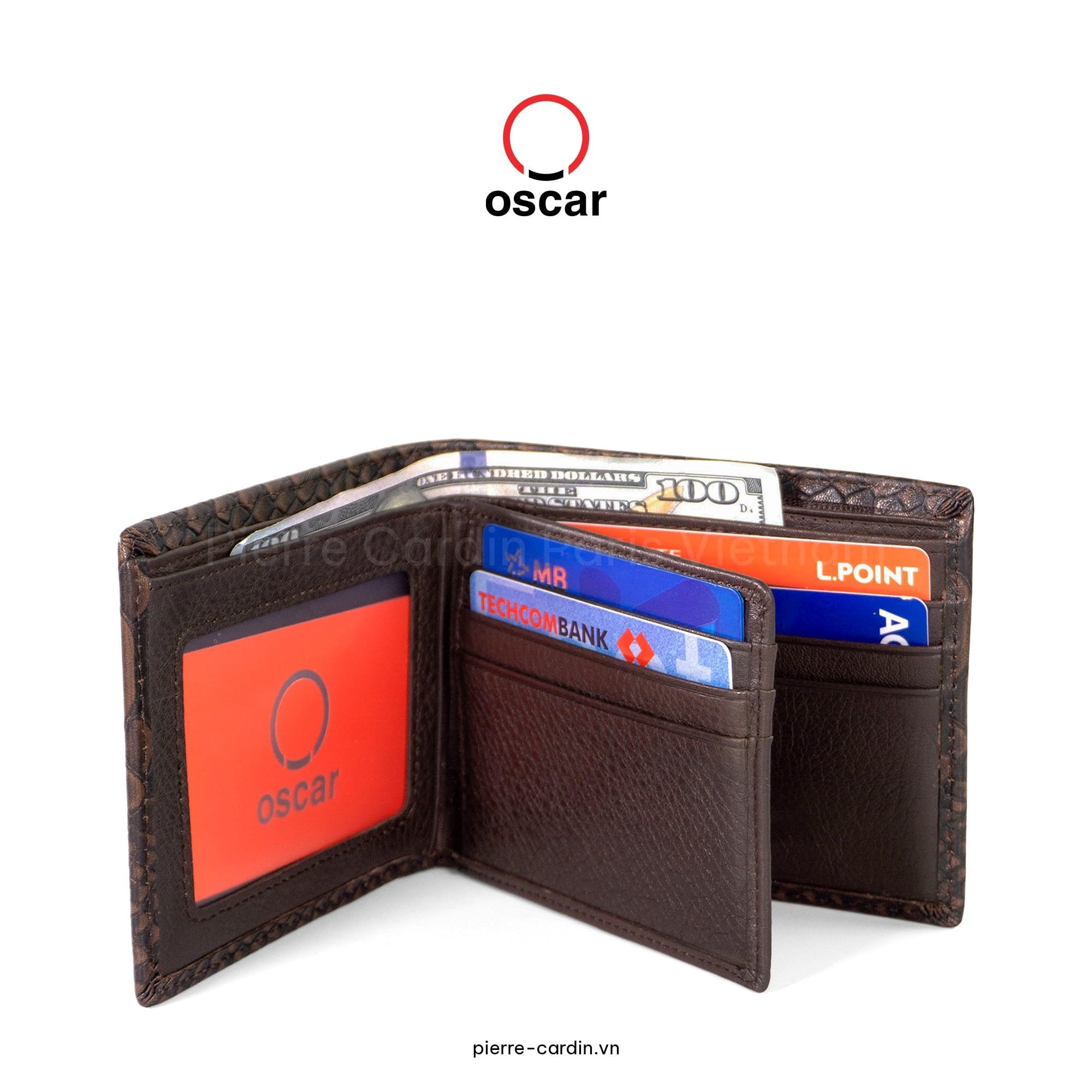 Pierre Cardin Paris Vietnam: Ví Da Thủ Công Oscar Fashion - OCMWLLH 059