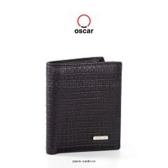 Ví Da Đứng Thủ Công Oscar Fashion - OCMWLLH 060 (BLACK)