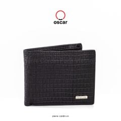 Ví Da Ngang Thủ Công Oscar Fashion - OCMWLLH 062 (BLACK)