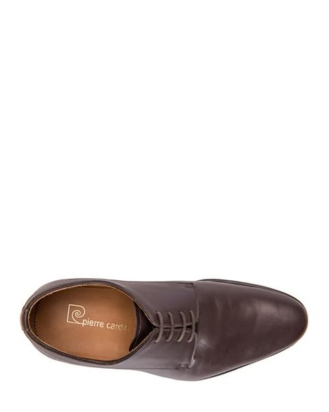Giày Da Pierre Cardin Brown Blank Derby PCMFWLA 007