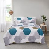 Bộ Drap Gối Microfiber Hexagon - PCABDMF 011