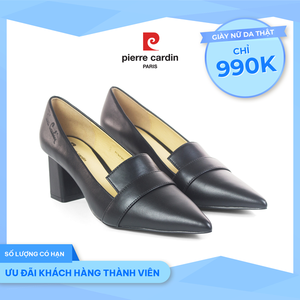 [BEST CHOICE] Giày Nữ Cao Gót Da Thật Pierre Cardin - PCWFWLH 238 (+6cm)