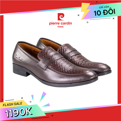 Giày Penny Loafer Vân Cá Sấu Pierre Cardin - PCMFWLG 723