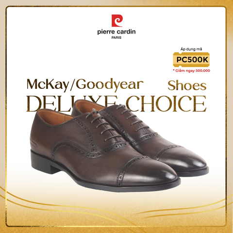 Giày Brogue Oxford Pierre Cardin - PCMFWLF 401 (BLACK)