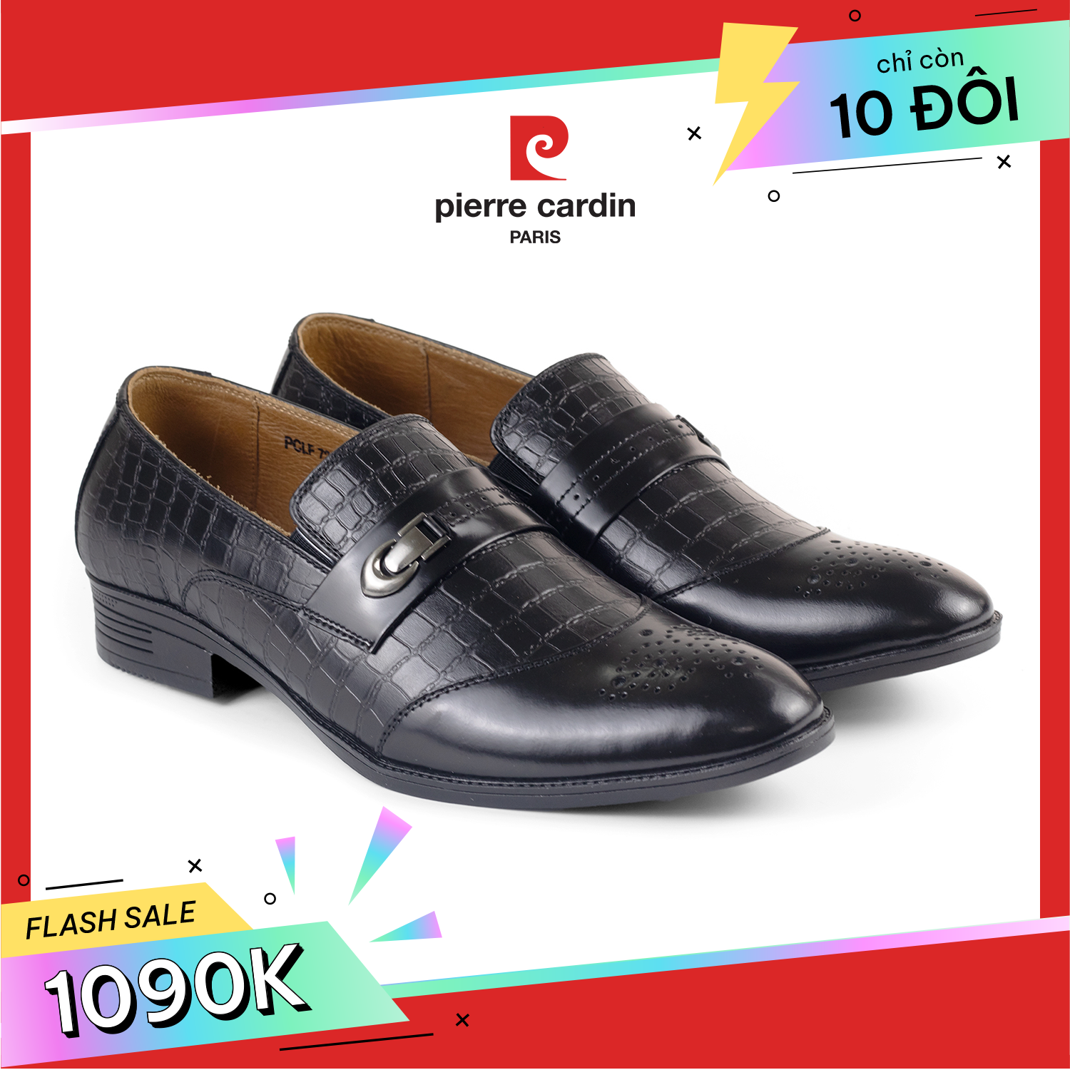 [MẪU ĐỘC QUYỀN] Giày Loafer Có Khóa Cài Pierre Cardin – PCMFWLG 725