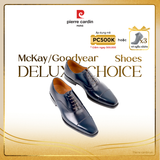 [BLUE BLOOD] Giày Classic Oxford Đế Da Cao Cấp Pierre Cardin - PCMFWLE 330