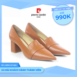 [BEST CHOICE] Giày Nữ Cao Gót Da Thật Pierre Cardin - PCWFWLH 238 (+6cm)