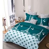 Bộ Drap Gối Microfiber Eiffel'sLove - PCABDMF 015