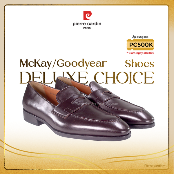 [RE-NEW] Giày Penny Loafer Đế Da Pierre Cardin - PCMFWLH 361