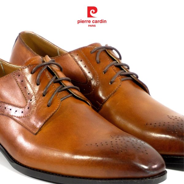 Giày Brogue Derby Đế Da Pierre Cardin - PCMFWLG 349