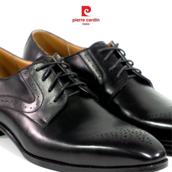 Giày Brogue Derby Đế Da Pierre Cardin - PCMFWLG 349