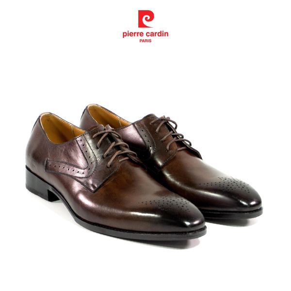 Giày Brogue Derby Đế Da Pierre Cardin - PCMFWLG 349