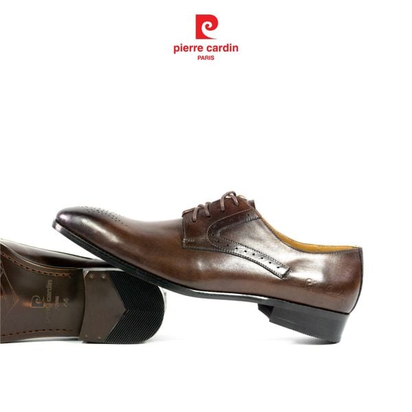 Giày Brogue Derby Đế Da Pierre Cardin - PCMFWLG 349