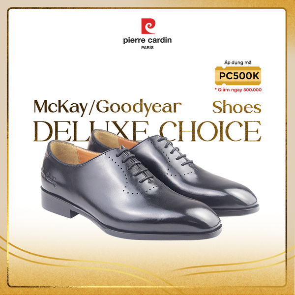 [SUPREME] Giày Wholecut Oxford Da Bò Ý Pierre Cardin - PCMFWLH 365